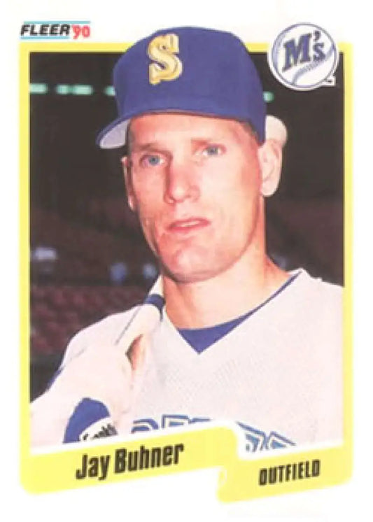 1990 Fleer #508 Jay Buhner NM-MT Seattle Mariners Baseball Card