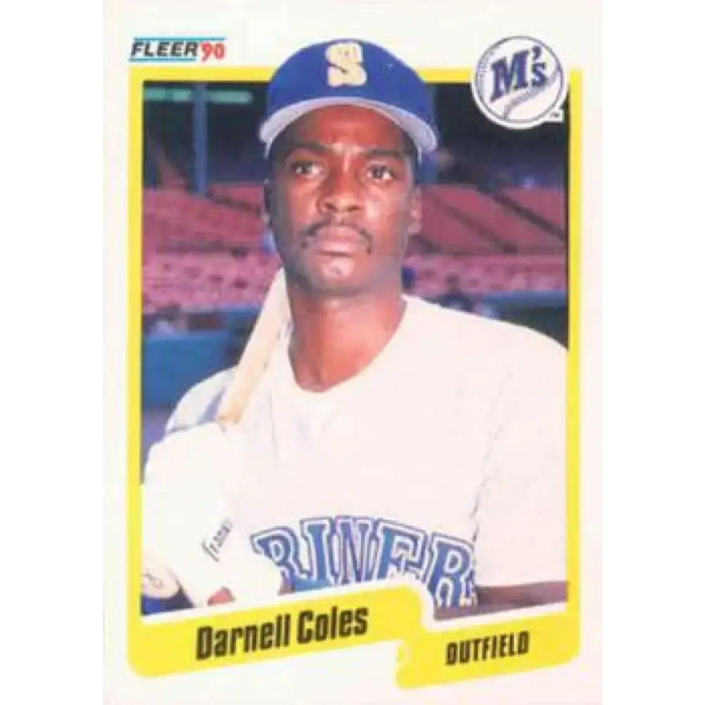 1990 Fleer #509 Darnell Coles NM-MT Seattle Mariners Baseball Card - Baseball Card Single