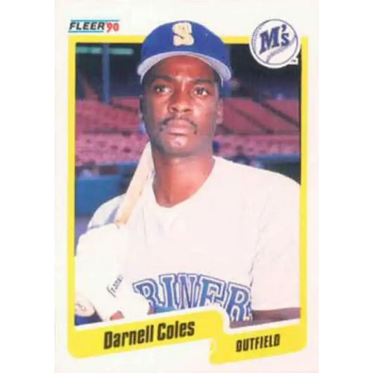 1990 Fleer #509 Darnell Coles NM-MT Seattle Mariners Baseball Card - Baseball Card Single