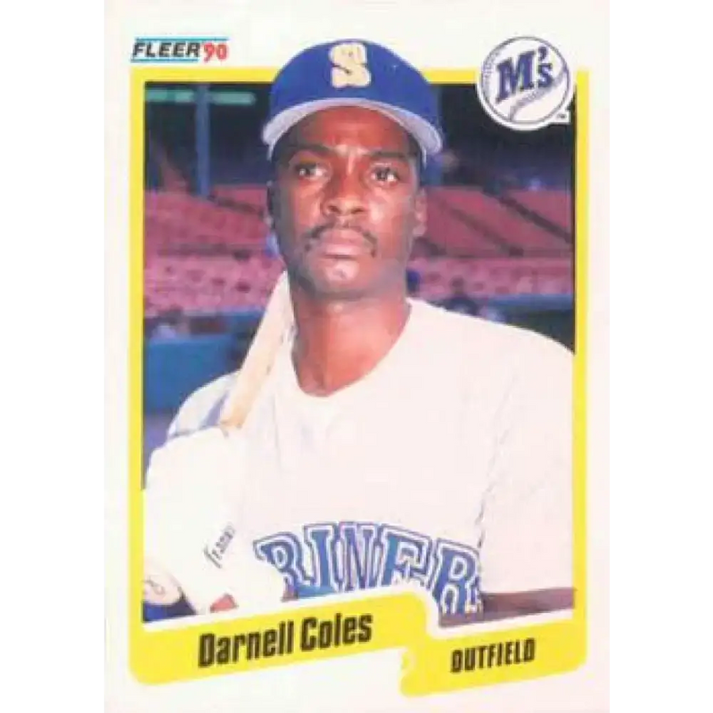 1990 Fleer #509 Darnell Coles NM-MT Seattle Mariners Baseball Card - Baseball Card Single