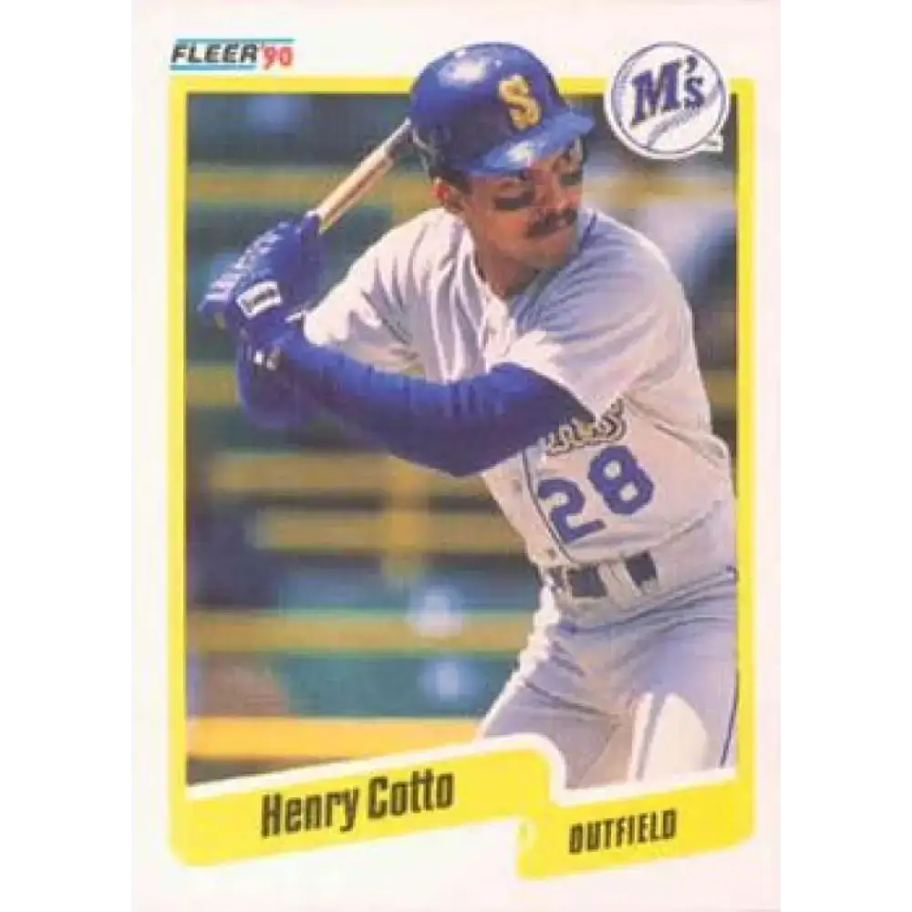 1990 Fleer #511 Henry Cotto NM-MT Seattle Mariners Baseball Card - Baseball Card Single