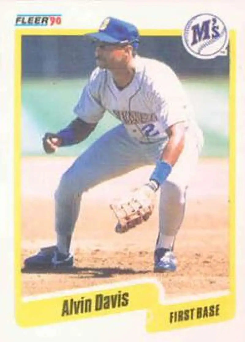 1990 Fleer #512 Alvin Davis NM-MT Seattle Mariners Baseball Card - Baseball Card Single