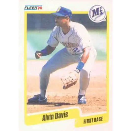 1990 Fleer #512 Alvin Davis NM-MT Seattle Mariners Baseball Card - Baseball Card Single