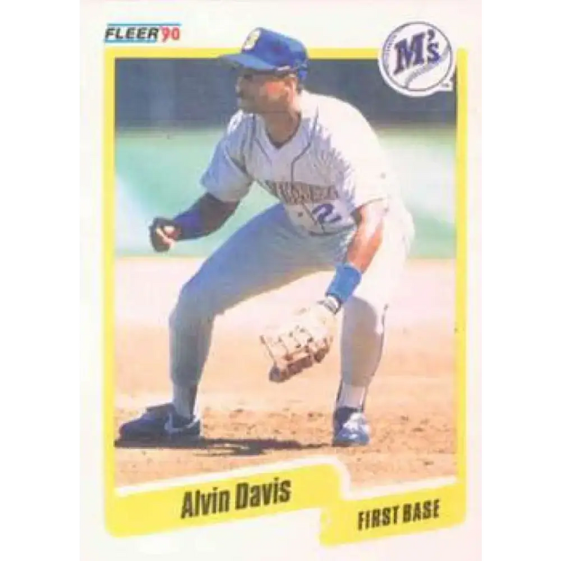 1990 Fleer #512 Alvin Davis NM-MT Seattle Mariners Baseball Card - Baseball Card Single