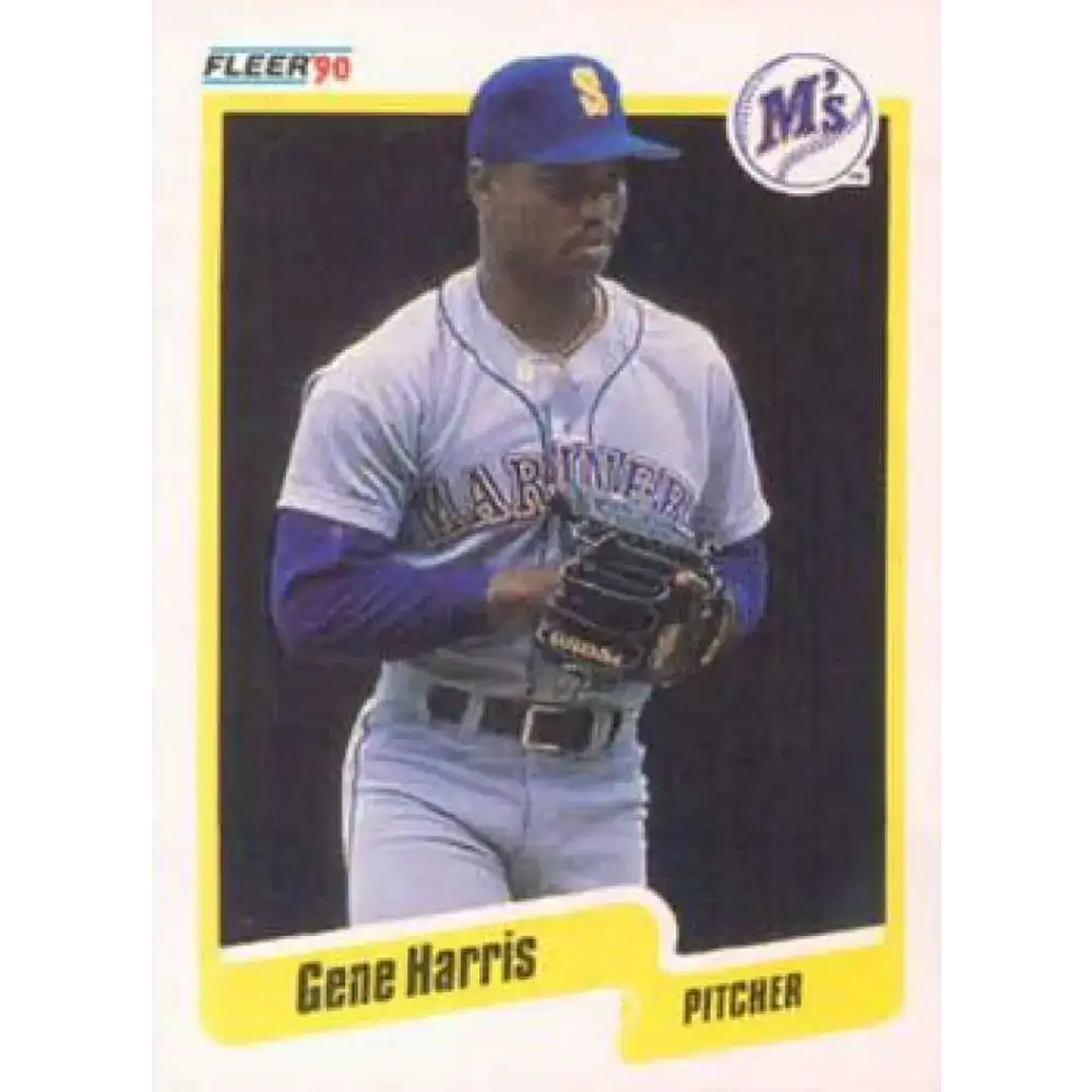 1990 Fleer #515 Gene Harris NM-MT Seattle Mariners Baseball Card - Baseball Card Single
