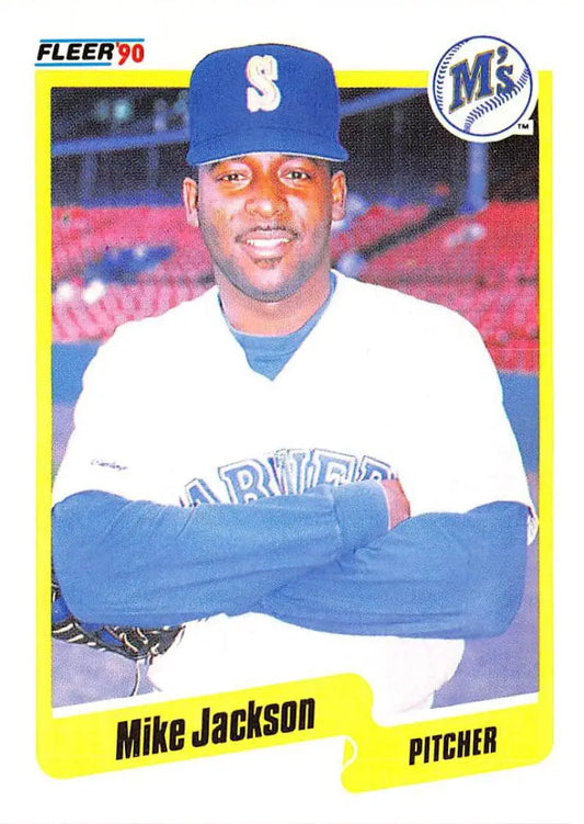1990 Fleer #517 Mike Jackson NM-MT Seattle Mariners Baseball Card