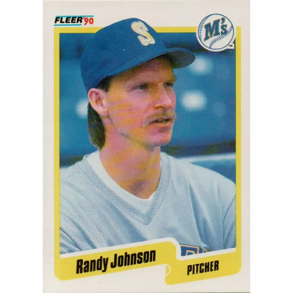 1990 Fleer #518 Randy Johnson NM-MT Seattle Mariners Baseball Card - Baseball Card Single