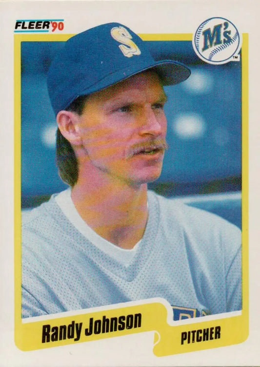 1990 Fleer #518 Randy Johnson NM-MT Seattle Mariners Baseball Card