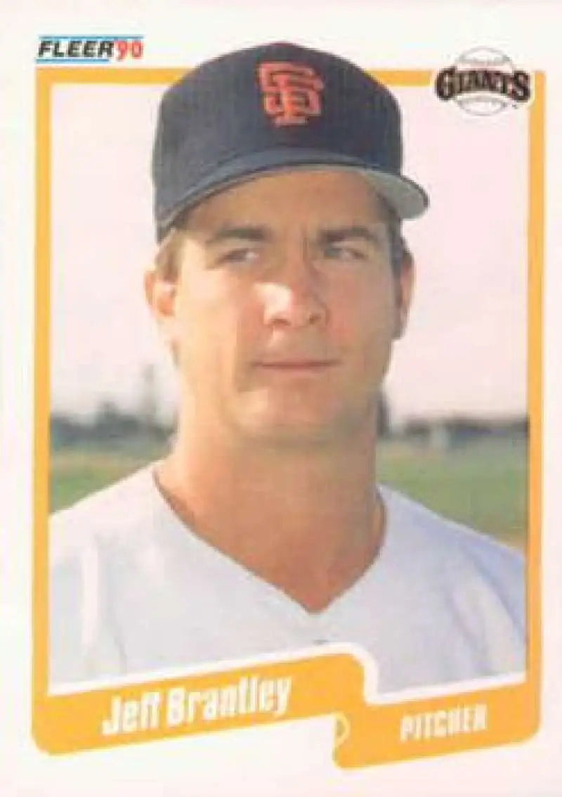1990 Fleer #52 Jeff Brantley NM-MT San Francisco Giants Baseball Card - Baseball Card Single
