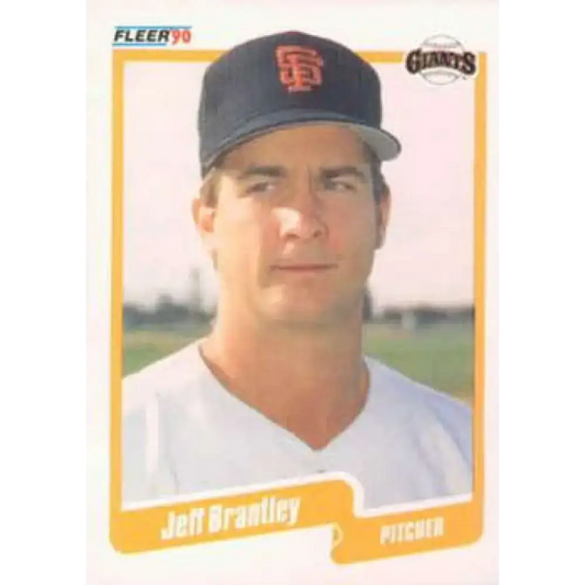1990 Fleer #52 Jeff Brantley NM-MT San Francisco Giants Baseball Card - Baseball Card Single