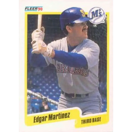 1990 Fleer #520 Edgar Martinez NM-MT Seattle Mariners Baseball Card - Baseball Card Single