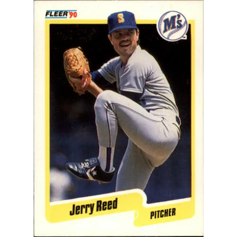 1990 Fleer #523 Jerry Reed NM-MT Seattle Mariners Baseball Card - Baseball Card Single