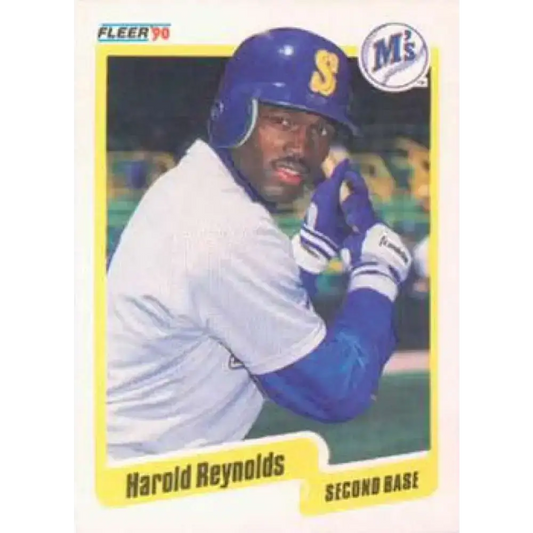 1990 Fleer #524 Harold Reynolds NM-MT Seattle Mariners Baseball Card - Baseball Card Single