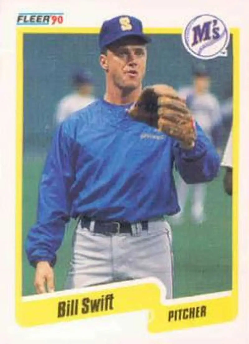 1990 Fleer #526 Bill Swift NM-MT Seattle Mariners Baseball Card - Baseball Card Single