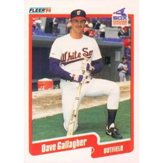 1990 Fleer #532 Dave Gallagher NM-MT Chicago White Sox Baseball Card - Baseball Card Single