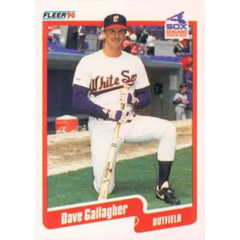 1990 Fleer #532 Dave Gallagher NM-MT Chicago White Sox Baseball Card - Baseball Card Single