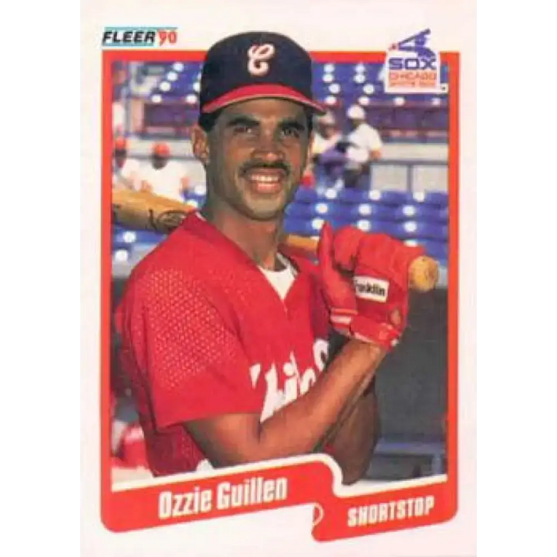 1990 Fleer #533 Ozzie Guillen NM-MT Chicago White Sox Baseball Card - Baseball Card Single