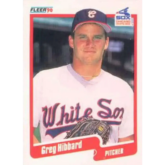 1990 Fleer #534 Greg Hibbard NM-MT RC Rookie Chicago White Sox Baseball Card - Baseball Card Single