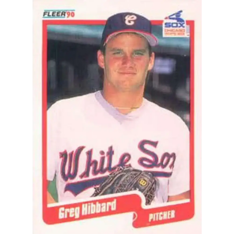 1990 Fleer #534 Greg Hibbard NM-MT RC Rookie Chicago White Sox Baseball Card - Baseball Card Single
