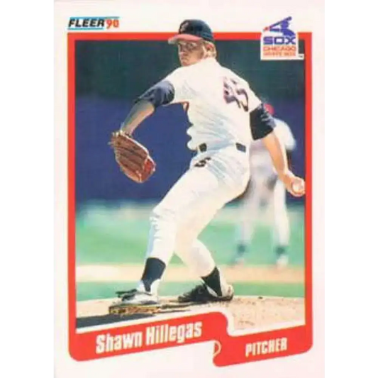 1990 Fleer #535 Shawn Hillegas NM-MT Chicago White Sox Baseball Card - Baseball Card Single