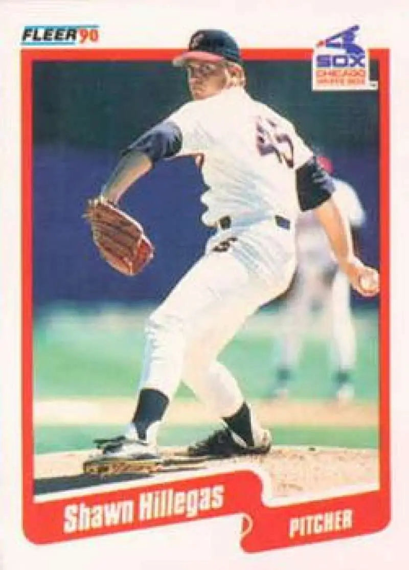 1990 Fleer #535 Shawn Hillegas NM-MT Chicago White Sox Baseball Card - Baseball Card Single
