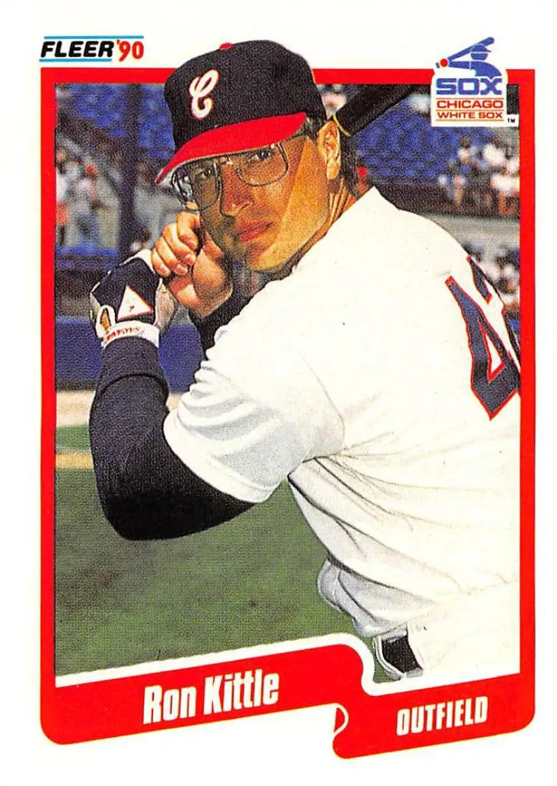 1990 Fleer #538 Ron Kittle NM-MT Chicago White Sox Baseball Card - Baseball Card Single