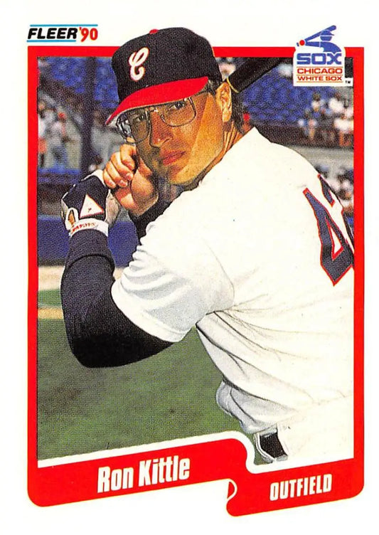 1990 Fleer #538 Ron Kittle NM-MT Chicago White Sox Baseball Card - Baseball Card Single