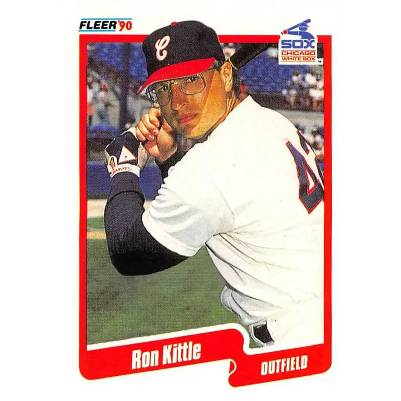 1990 Fleer #538 Ron Kittle NM-MT Chicago White Sox Baseball Card - Baseball Card Single