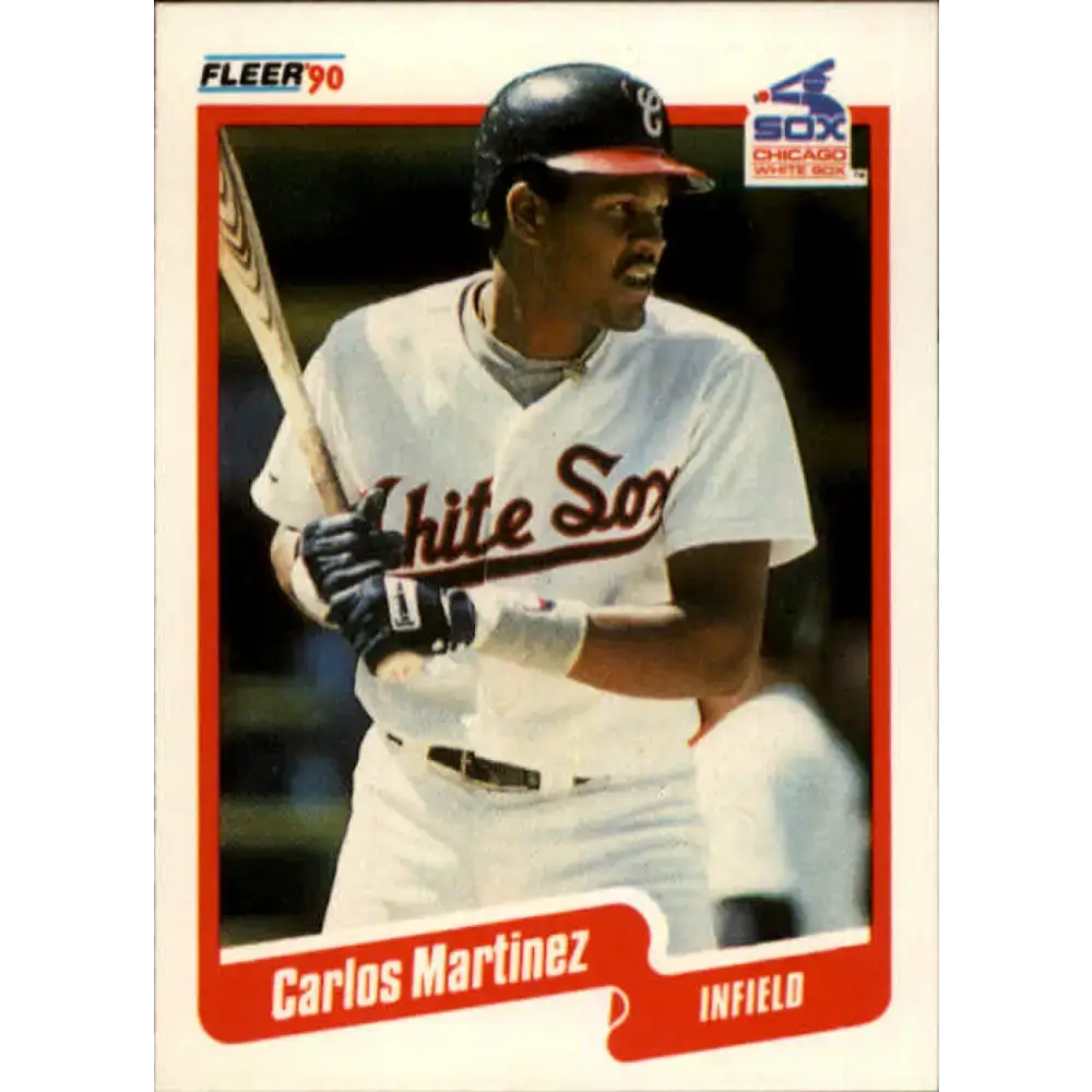 1990 Fleer #540 Carlos Martinez NM-MT Chicago White Sox Baseball Card - Baseball Card Single