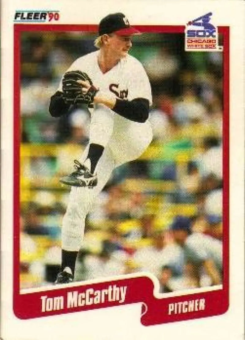 1990 Fleer #541 Tom McCarthy NM-MT Chicago White Sox Baseball Card - Baseball Card Single
