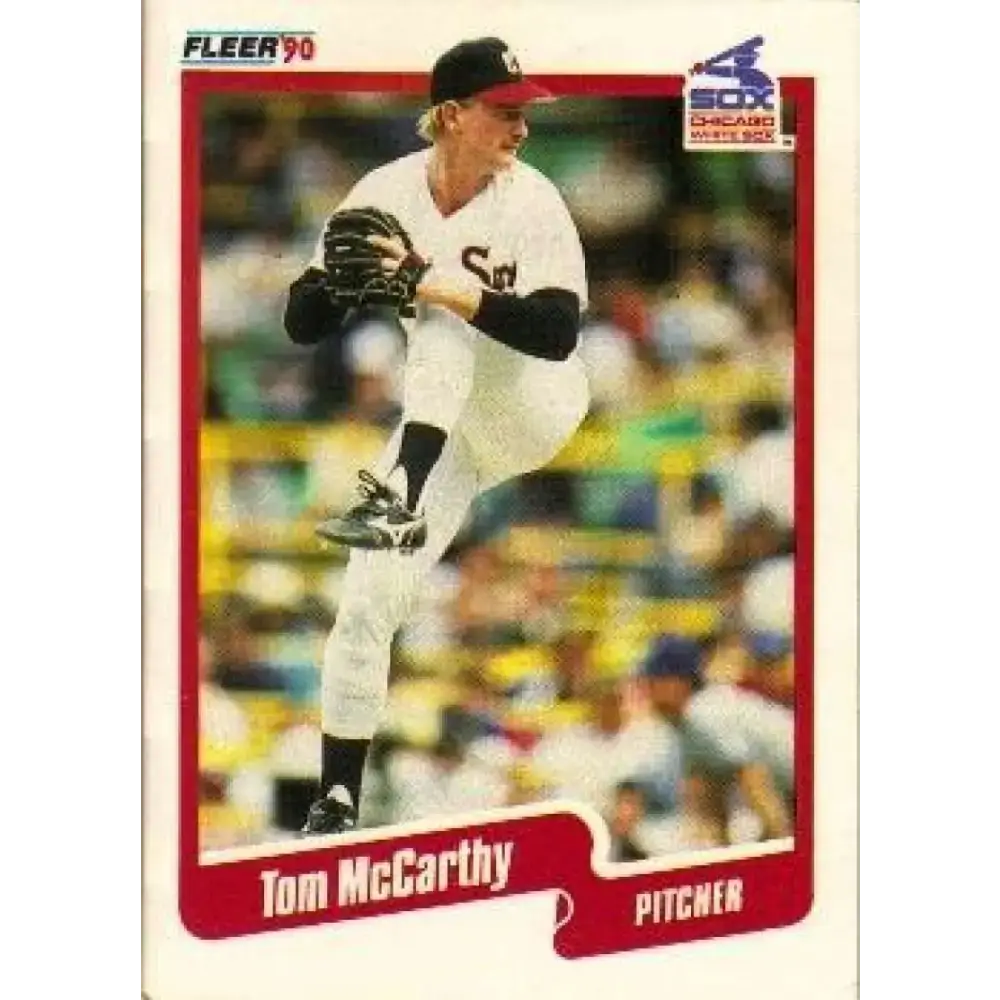 1990 Fleer #541 Tom McCarthy NM-MT Chicago White Sox Baseball Card - Baseball Card Single