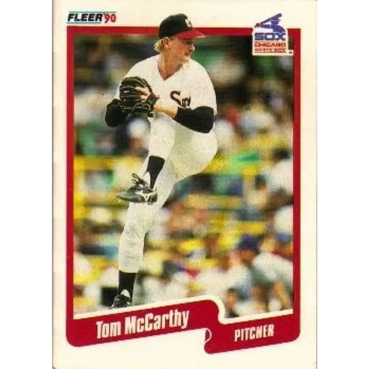 1990 Fleer #541 Tom McCarthy NM-MT Chicago White Sox Baseball Card - Baseball Card Single