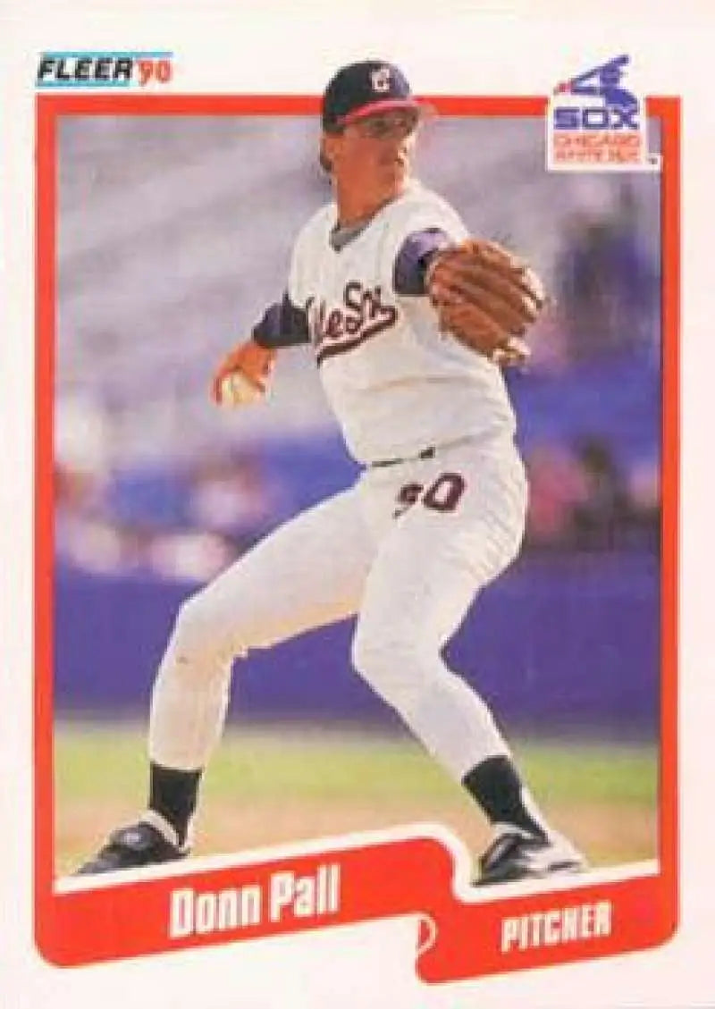 1990 Fleer #543 Donn Pall NM-MT Chicago White Sox Baseball Card - Baseball Card Single