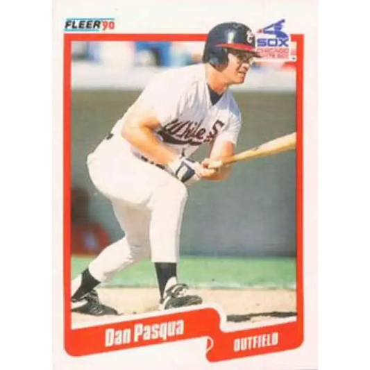1990 Fleer #544 Dan Pasqua NM-MT Chicago White Sox Baseball Card - Baseball Card Single