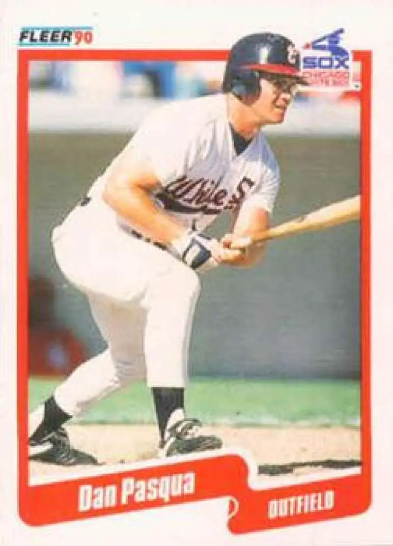 1990 Fleer #544 Dan Pasqua NM-MT Chicago White Sox Baseball Card - Baseball Card Single