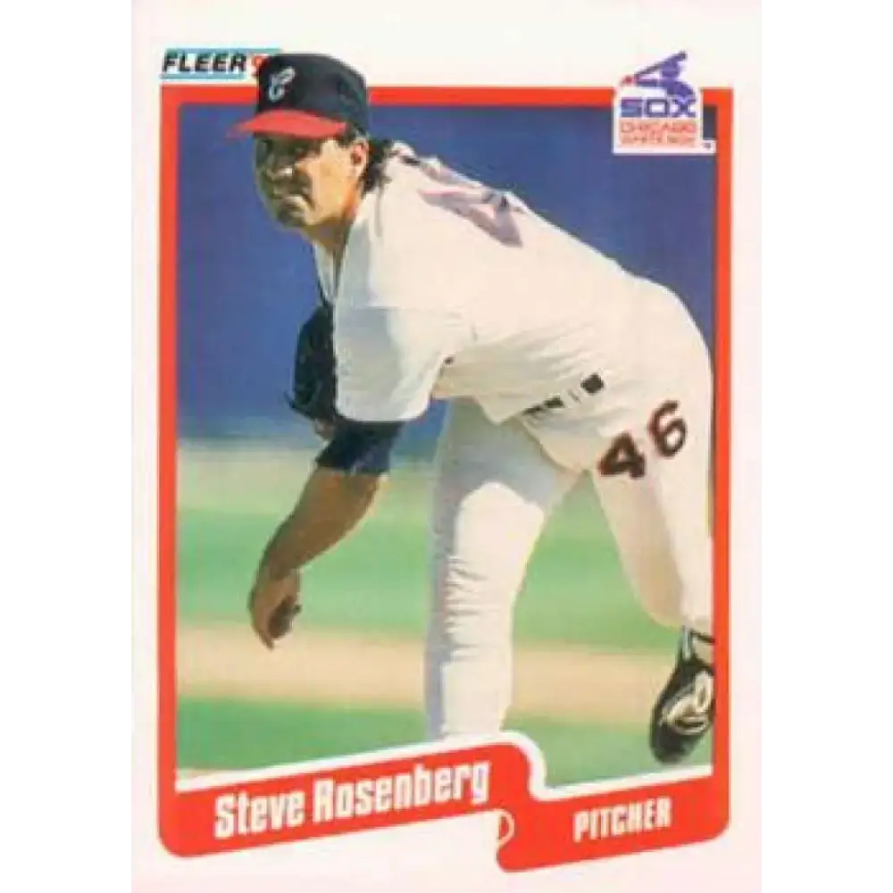 1990 Fleer #547 Steve Rosenberg NM-MT Chicago White Sox Baseball Card - Baseball Card Single
