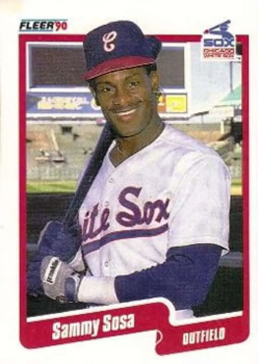 1990 Fleer #548 Sammy Sosa NM-MT RC Rookie Chicago White Sox Baseball Card - Baseball Card Single