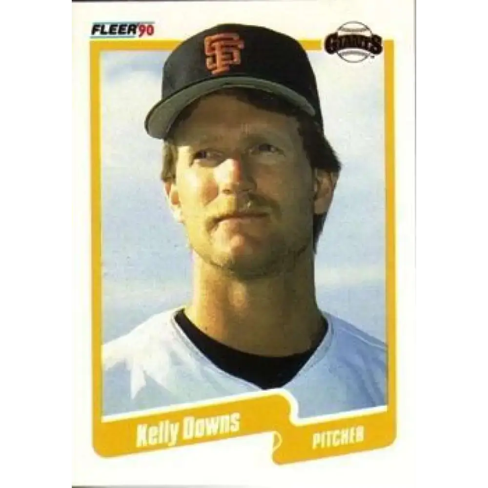 1990 Fleer #55 Kelly Downs NM-MT San Francisco Giants Baseball Card - Baseball Card Single