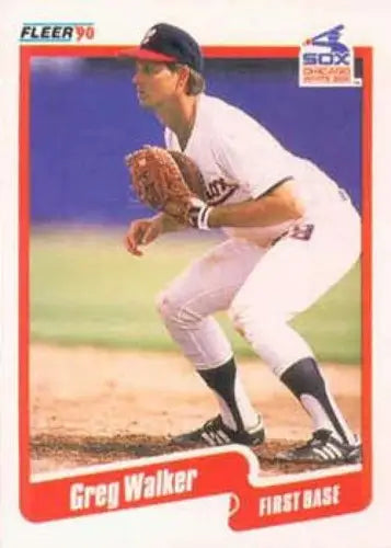 1990 Fleer #551 Greg Walker NM-MT White Sox - Baseball Card Single