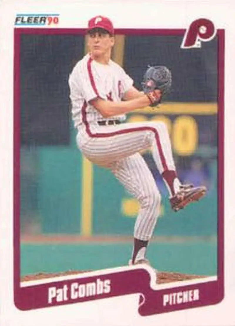 1990 Fleer #553 Pat Combs NM-MT Philadelphia Phillies Baseball Card - Baseball Card Single