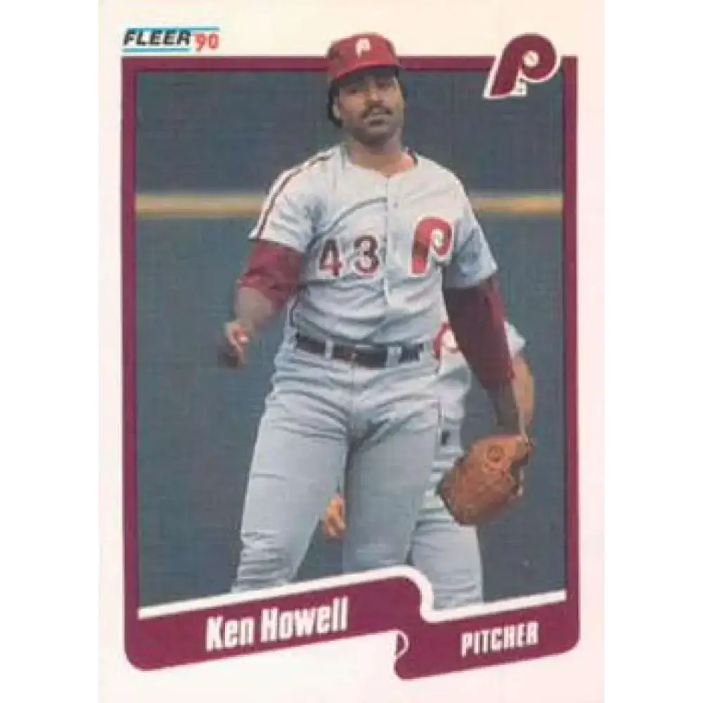 1990 Fleer #561 Ken Howell NM-MT Philadelphia Phillies Baseball Card - Baseball Card Single