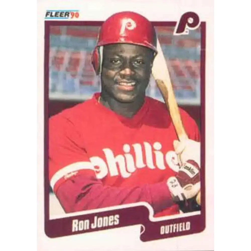 1990 Fleer #563 Ron Jones NM-MT Philadelphia Phillies Baseball Card - Baseball Card Single