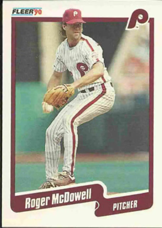 1990 Fleer #567 Roger McDowell NM-MT Philadelphia Phillies Baseball Card