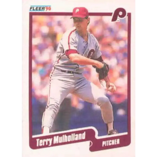 1990 Fleer #568 Terry Mulholland UER NM-MT Philadelphia Phillies Baseball Card - Baseball Card Single
