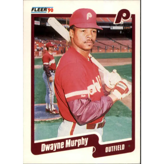 1990 Fleer #569 Dwayne Murphy NM-MT Philadelphia Phillies Baseball Card - Baseball Card Single