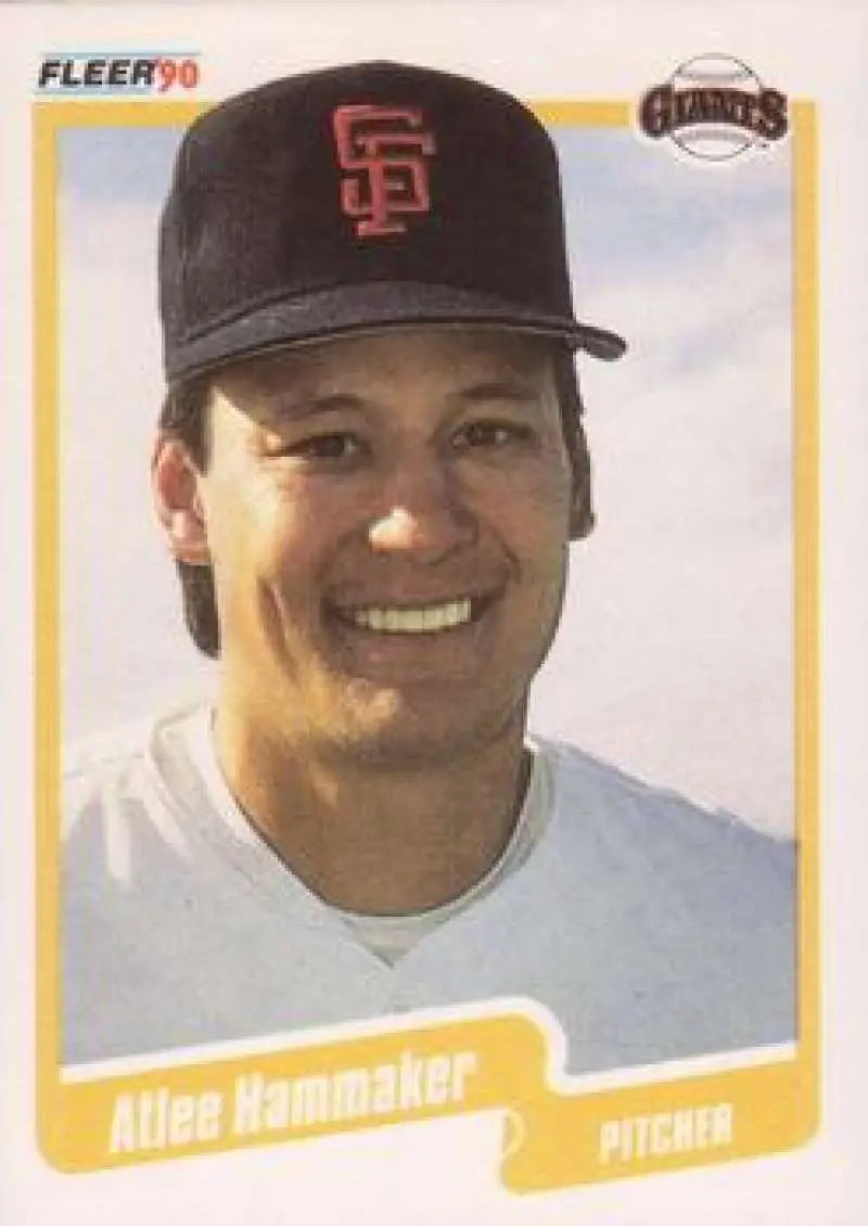 1990 Fleer #57 Atlee Hammaker NM-MT San Francisco Giants Baseball Card - Baseball Card Single