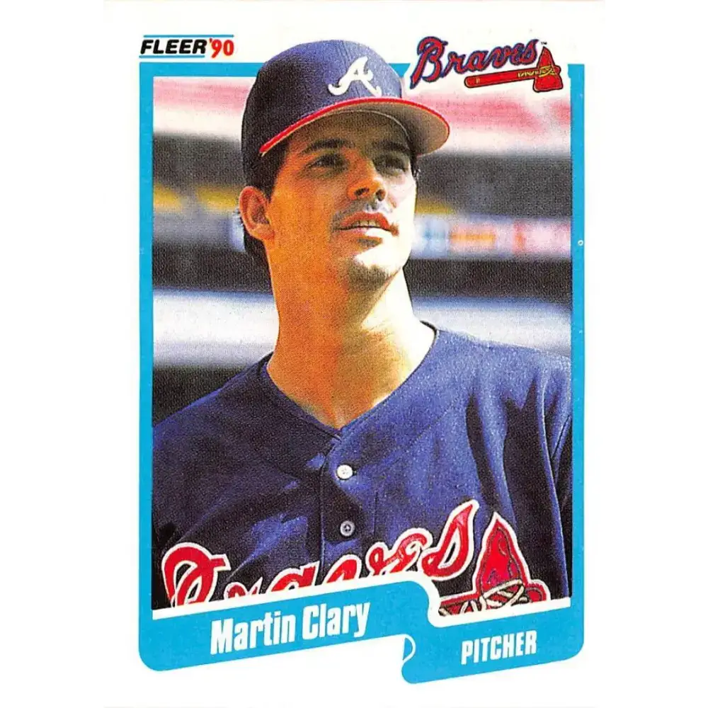 1990 Fleer #578 Marty Clary UER NM-MT Atlanta Braves Baseball Card - Baseball Card Single