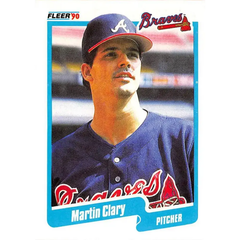 1990 Fleer #578 Marty Clary UER NM-MT Atlanta Braves Baseball Card - Baseball Card Single