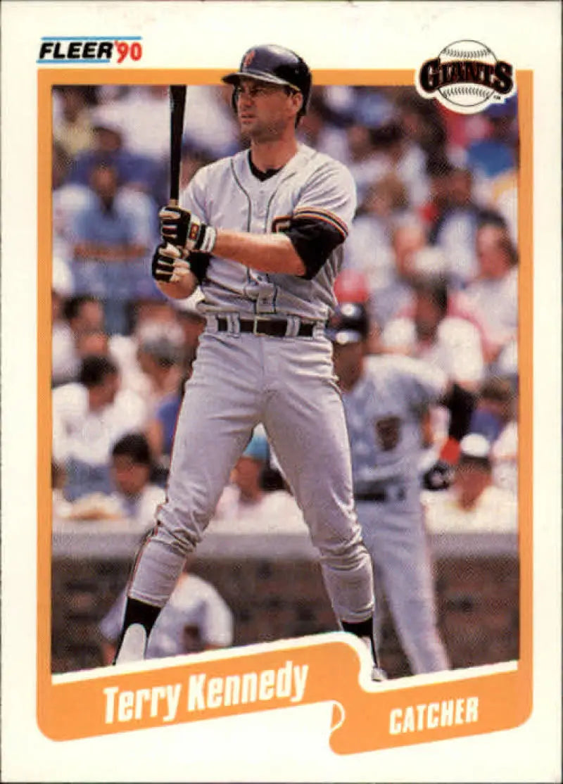 1990 Fleer #58 Terry Kennedy NM-MT San Francisco Giants Baseball Card - Baseball Card Single
