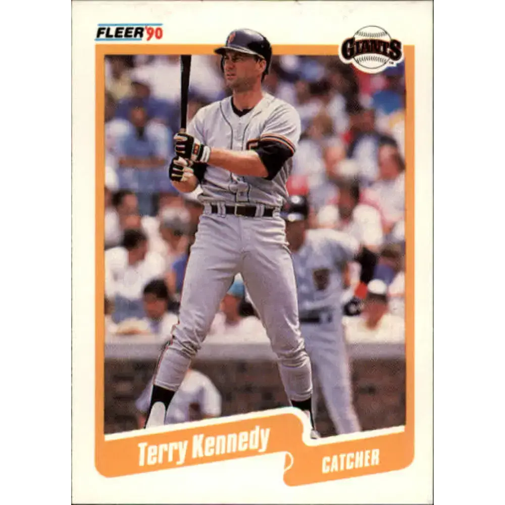 1990 Fleer #58 Terry Kennedy NM-MT San Francisco Giants Baseball Card - Baseball Card Single
